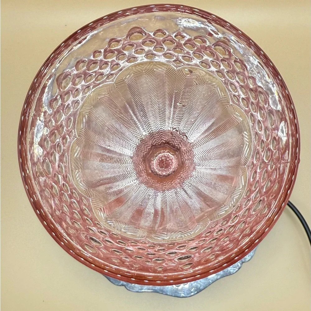 Vintage Pink Glass goblet - Picture 2 of 8